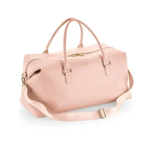 Stijlvolle Roze Weekendtas met Monogram