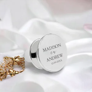 Gepersonaliseerde Verzilverde Wijnstop Madison