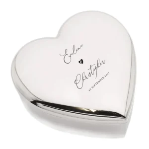 Verzilverd Ringendoosje Hart – Love Heart Design